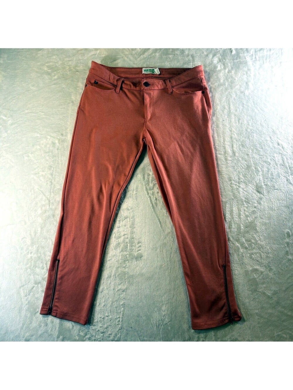Dream Out Loud Selena Gomez Womens L Coral Zip Ankle Skinny Pants